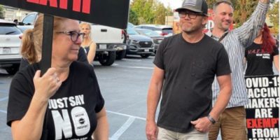 Anti-vax 80s actor Ricky Schroder protests Foo Fighters concert