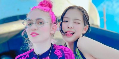 Jennie and Grimes at SpaceX together