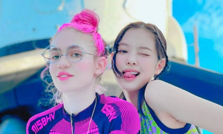 Jennie and Grimes at SpaceX together
