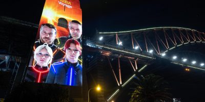 ABBA announce new album by lighting up the Sydney Harbour Bridge