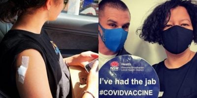 Mahalia Barnes shared the news of her daughter's COVID vaccine online