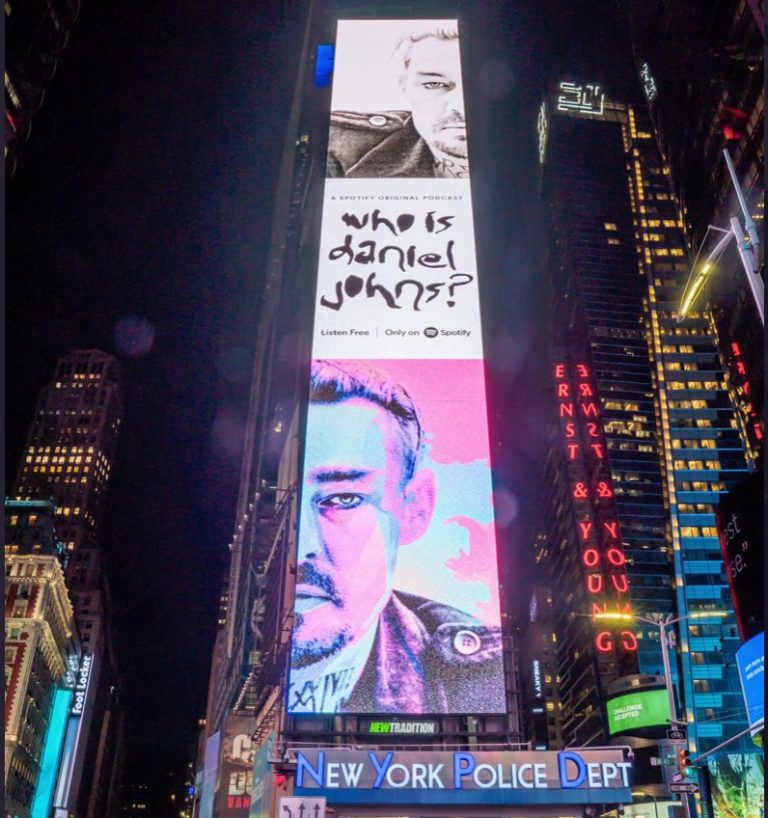 Silverchair's Daniel Johns reminisces as billboard appears in Times Square