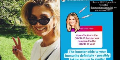 NSW have apologised to Delta Goodrem over COVID post