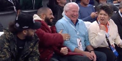 Drake really enjoyed an older couple not recognising him at NBA game