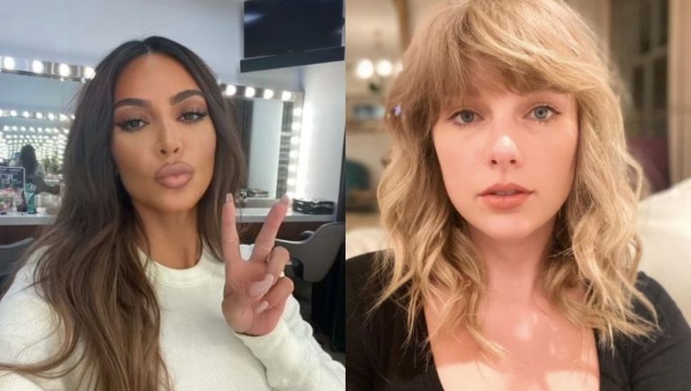 Kim Kardashian has taken a jab at Taylor Swift