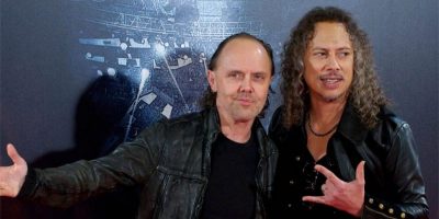 Lars Ulrich and Kirk Hammett