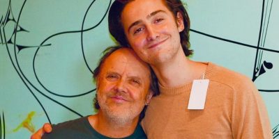 Lars Ulrich and son Layne