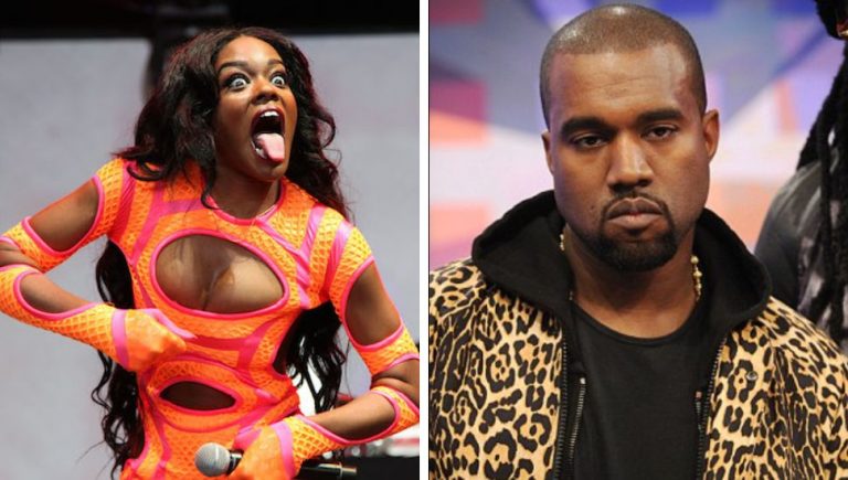 Azealia Banks and Kanye West