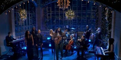 Hozier performs on Saturday Night Live