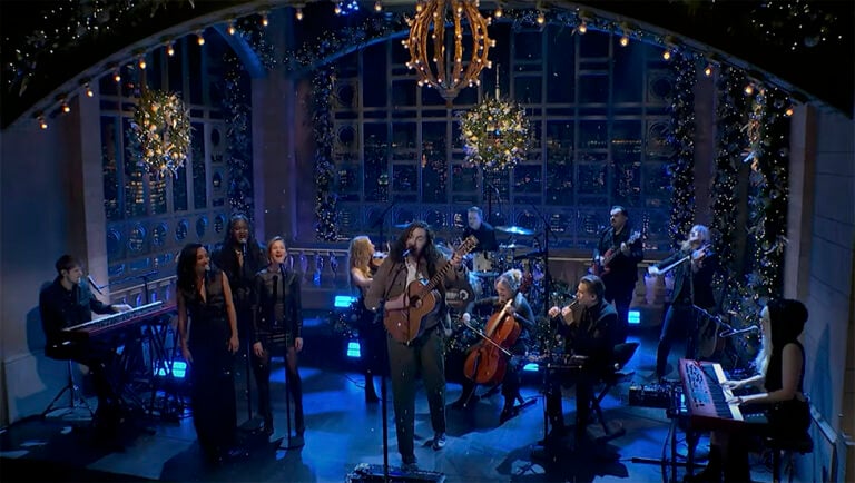 Hozier performs on Saturday Night Live