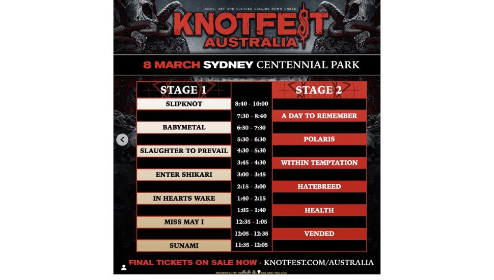 Knotfest Sydney