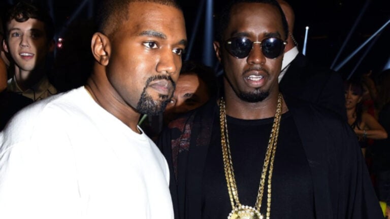 Kanye West and Sean 'Diddy' Combs prior to Combs' arrest