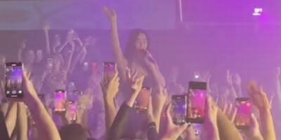 Katy Perry at Melbourne's Poof Doof