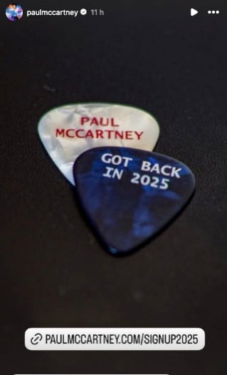 Paul McCartney Instagram stories 
