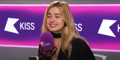 Addison Rae being interviewed on KISS