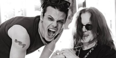Yungblud with Ozzy Osbourne during Black Sabbath's farewell gig Back to the Beginning.