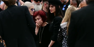 Ozzy Osbourne's family at funeral