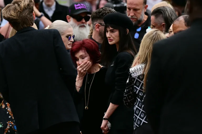 Ozzy Osbourne's family at funeral