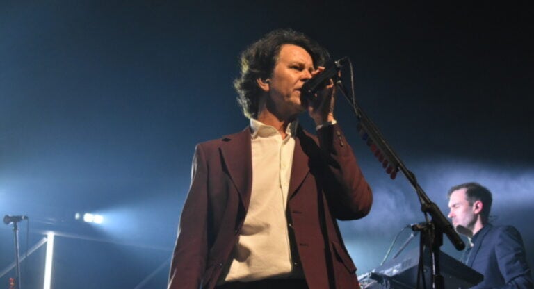 Bernard Fanning playing at The Forum in Melbourne