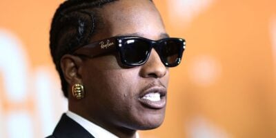 NEW YORK, NEW YORK - AUGUST 11: A$AP Rocky attends the "Highest 2 Lowest" New York Premiere at Brooklyn Academy of Music on August 11, 2025 in New York City. (Photo by Dimitrios Kambouris/Getty Images)