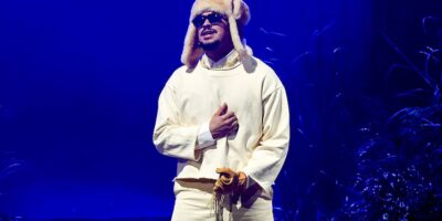 SAN JUAN, PUERTO RICO - JULY 11: Bad Bunny performs onstage during Night One of Bad Bunny: "No Me Quiero Ir De Aqui" Residencia En El Choli at Coliseo de Puerto Rico José Miguel Agrelot on July 11, 2025 in San Juan, Puerto Rico. (Photo by Kevin Mazur/Getty Images)