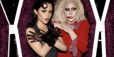 Lady gaga and Jenna Ortega for Wednesday