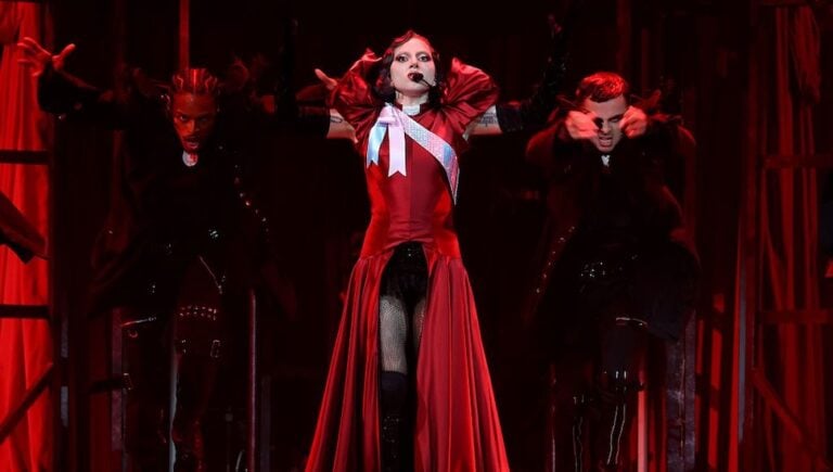 INGLEWOOD, CALIFORNIA - JULY 28: (Exclusive Coverage) Lady Gaga performs onstage during The MAYHEM Ball Tour at The Kia Forum on July 28, 2025 in Inglewood, California. (Photo by Kevin Mazur/Getty Images for Live Nation)