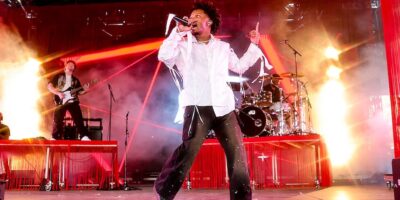 INDIO, CALIFORNIA - APRIL 11: (FOR EDITORIAL USE ONLY) d4vd performs at the Gobi Tent during the 2025 Coachella Valley Music and Arts Festival at Empire Polo Club on April 11, 2025 in Indio, California. (Photo by Emma McIntyre/Getty Images for Coachella)