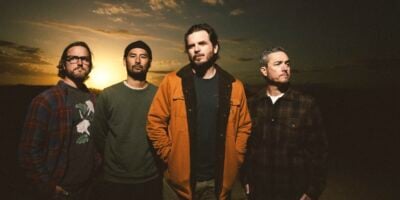 Thrice band mates Dustin Kensrue (vocals/guitar), Teppei Teranishi (guitar), Eddie Breckenridge (bass), and Riley Breckenridge (drums)