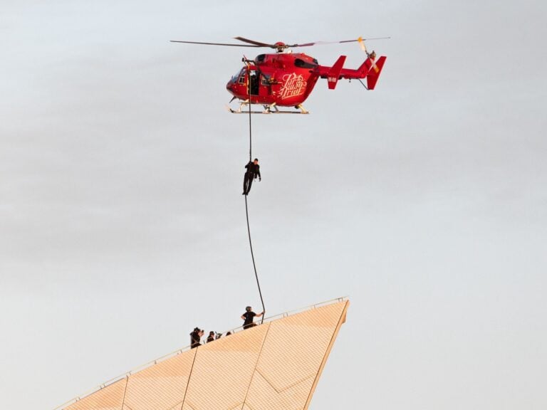 Parkway Drive's Sydney Opera House helicopter stunt