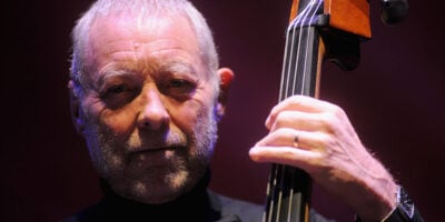 Dave Holland playing double bass with Aziza at Bologna Jazz Festival in 2016