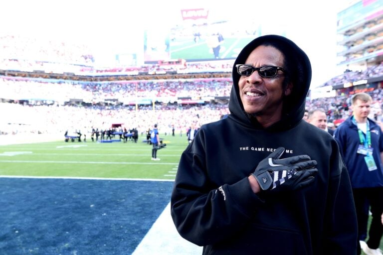 Jay-Z before Super Bowl LX at Levi’s Stadium in Santa Clara, California on 8 February 2026.