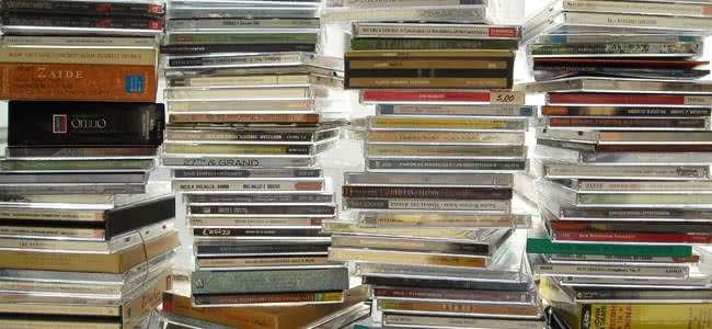 Stacks of CDs