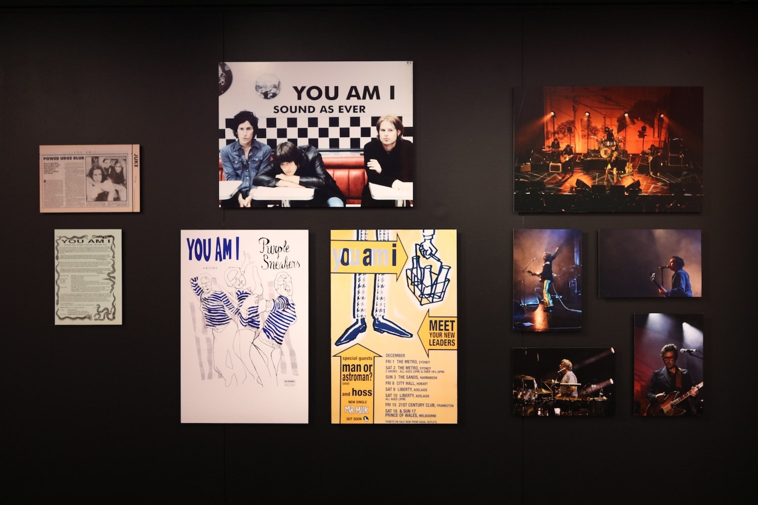 A snapshot of the Australian Music Vault display for You Am I