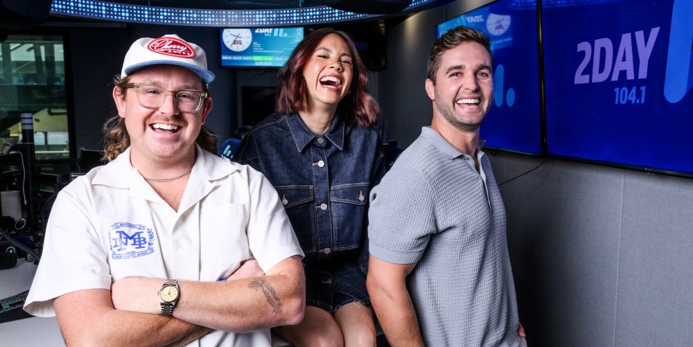 2Day FM's Jimmy Smith, Emma Chow & Nath Roye