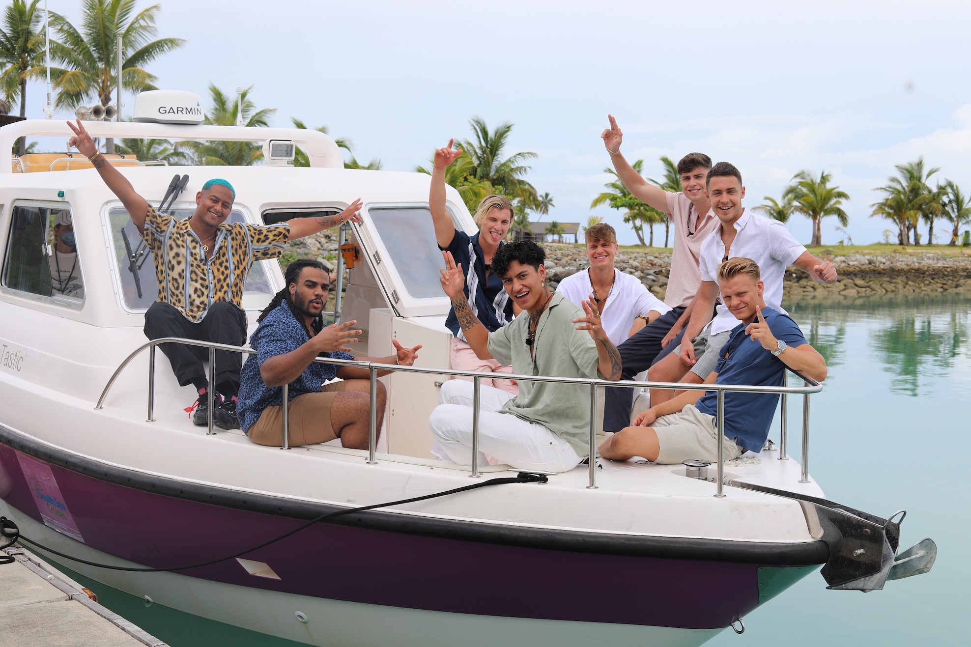 Male contestants on Heartbreak Island Australia