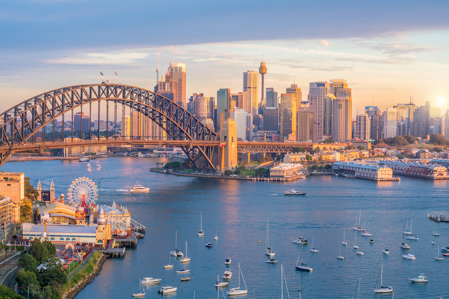 NCIS: Sydney, shot of Sydney skyline