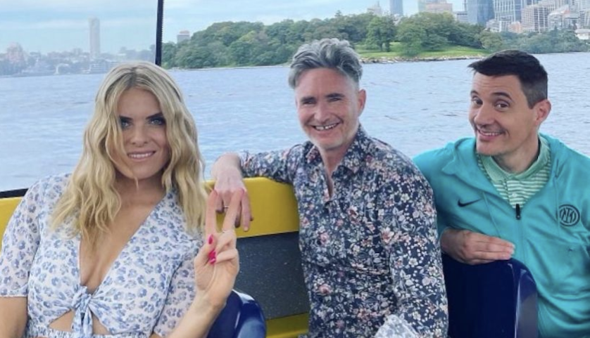 Erin Molan, Dave Hughes and Ed