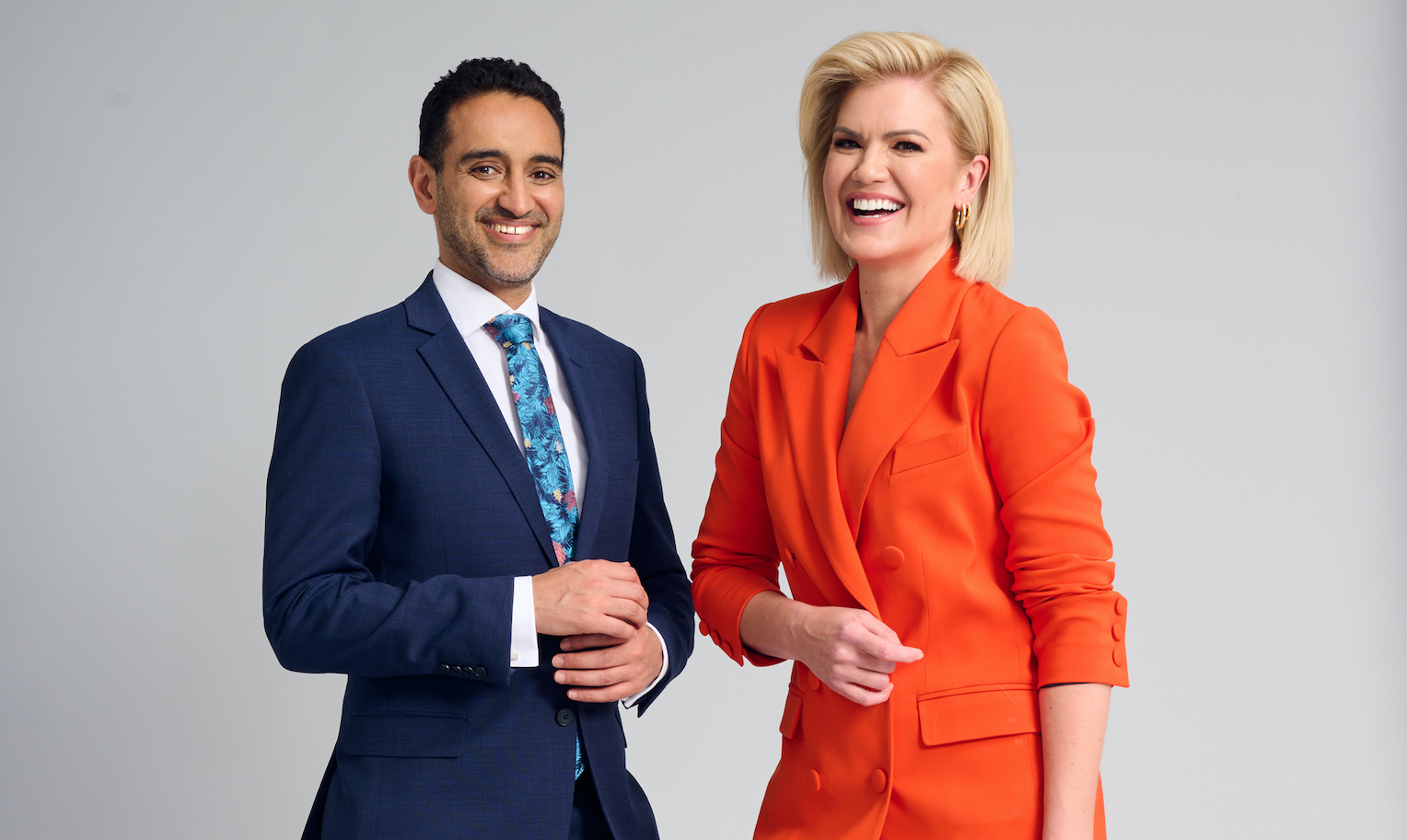 Sarah Harris and Waleed Aly to