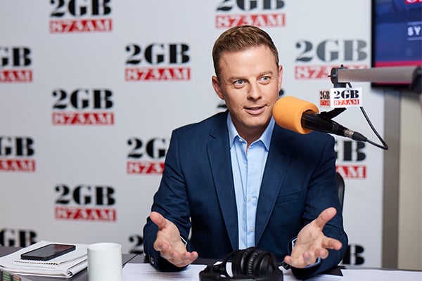 Ben Fordham at 2GB studios