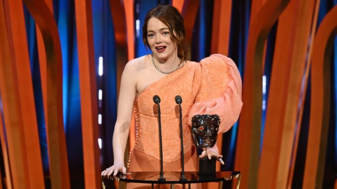 Emma Stone at the BAFTAs