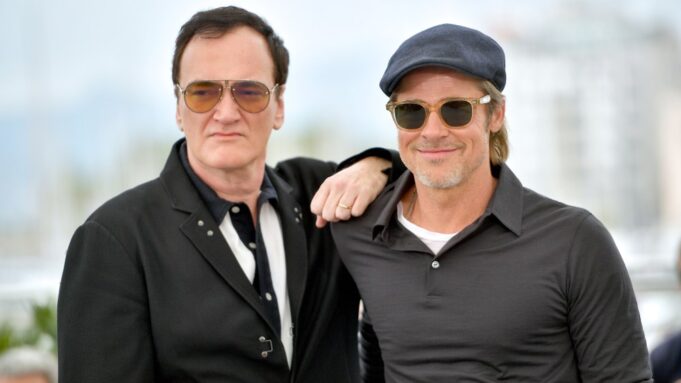 Quentin Tarantino and Brad Pitt