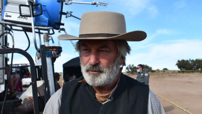 Alec Baldwin on Rust set