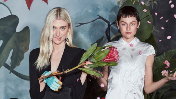 Elizabeth Debicki and Emma Corrin