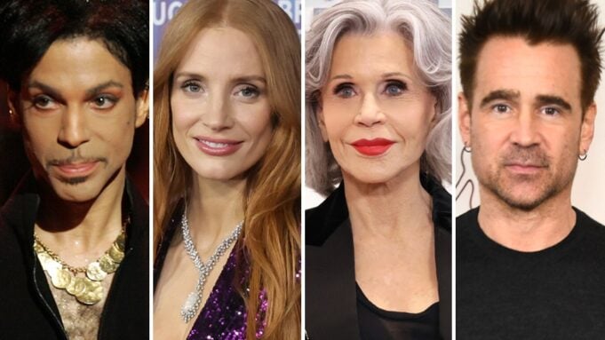 Prince, Jessica Chastain, Jane Fonda and