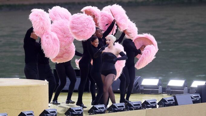 Lady Gaga performs at Paris Olympics