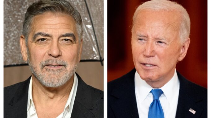 George Clooney and Joe Biden