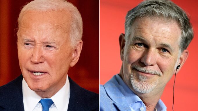 Joe Biden and Reed Hastings