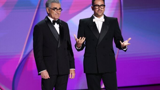 Eugene and Dan Levy at the