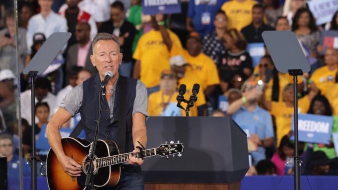 Bruce Springsteen at Kamala Harris rally